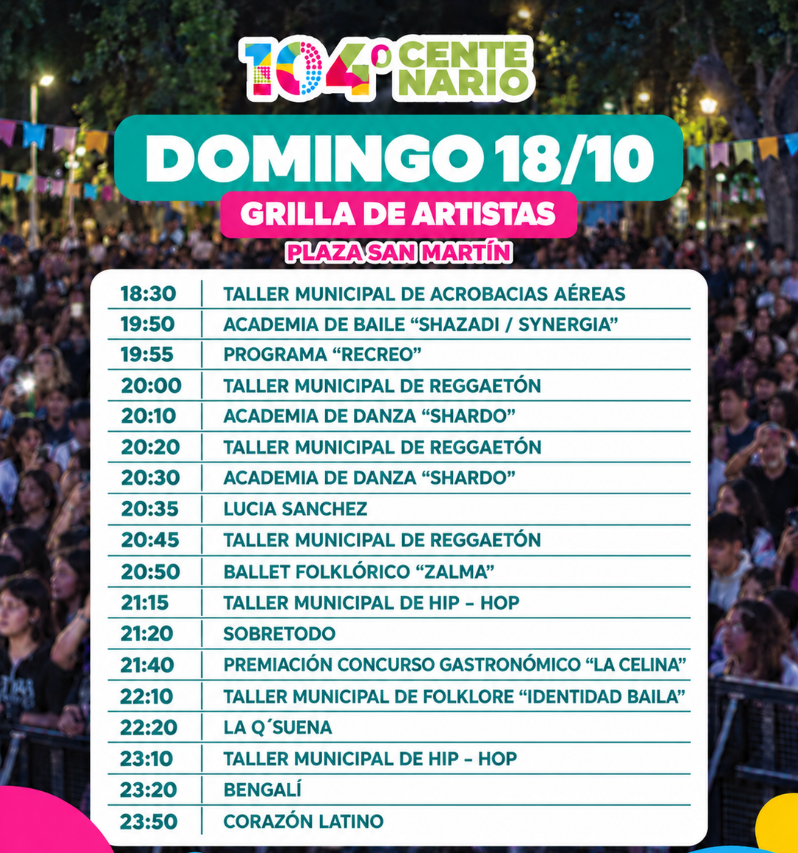 Aniversario de Centenario - Día 3
