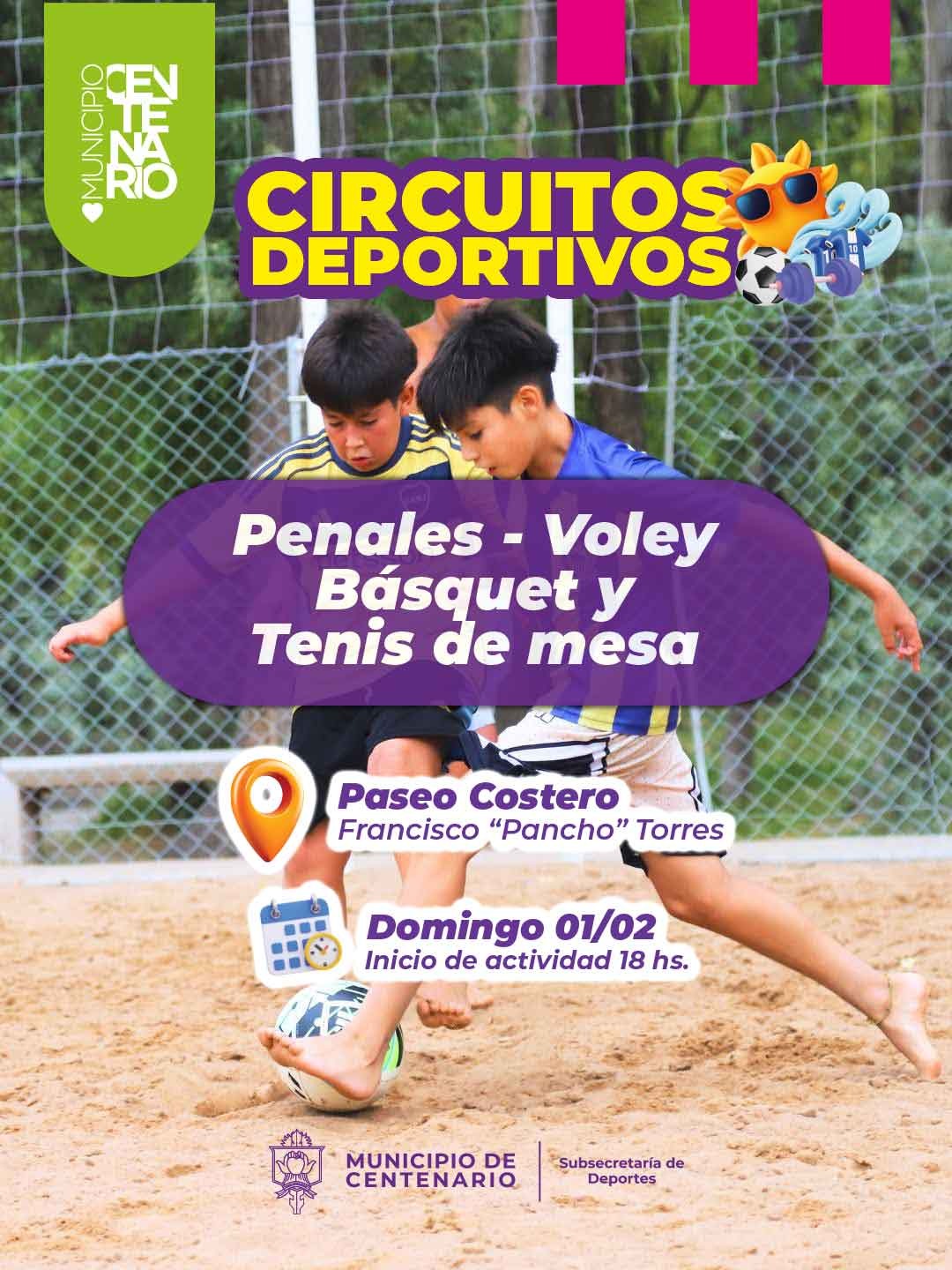 Imagen de CIRCUITOS DEPORTIVOS Y BEACH RITMO DANCE EL DOMINGO 1 EN EL PASEO COSTERO