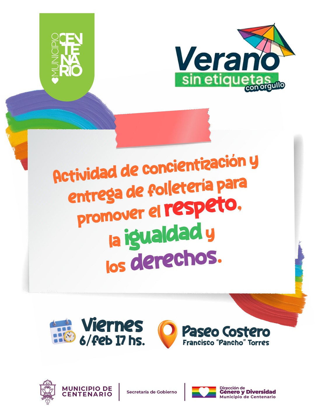 Imagen de LLEGA A CENTENARIO “VERANO SIN ETIQUETAS, CON ORGULLO”