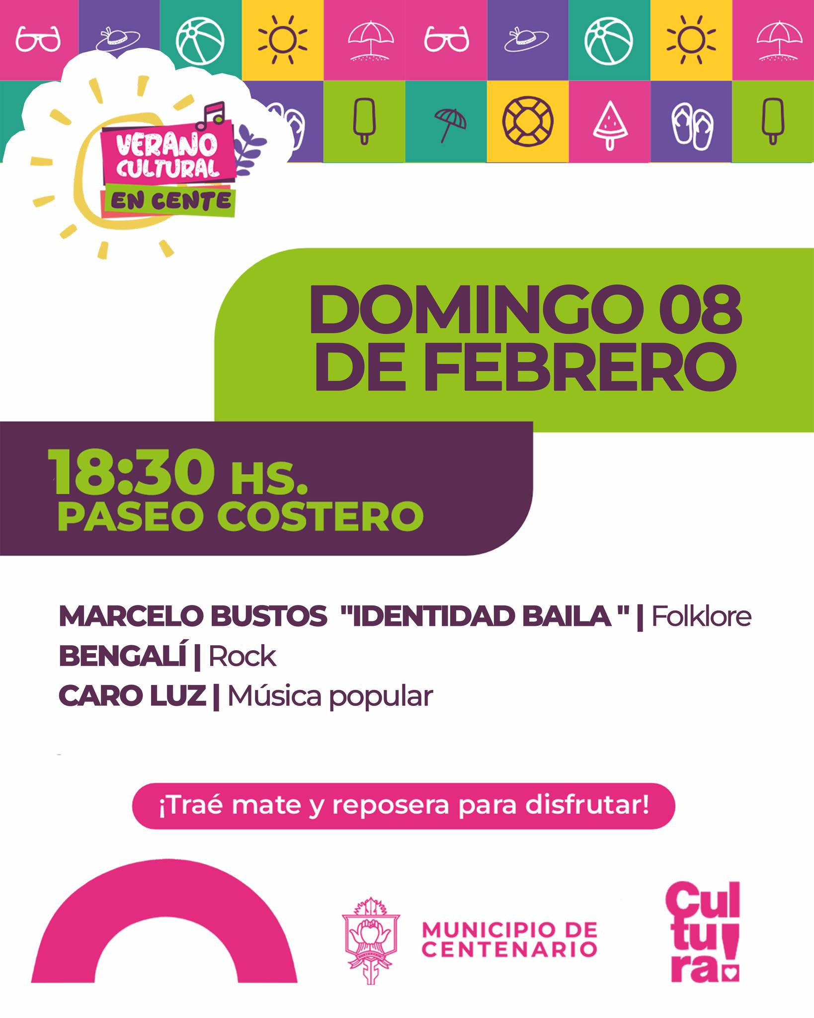 Imagen de EL DOMINGO HABRÁ UNA NUEVA JORNADA DEL “VERANO CULTURAL EN CENTE” EN EL PASEO COSTERO