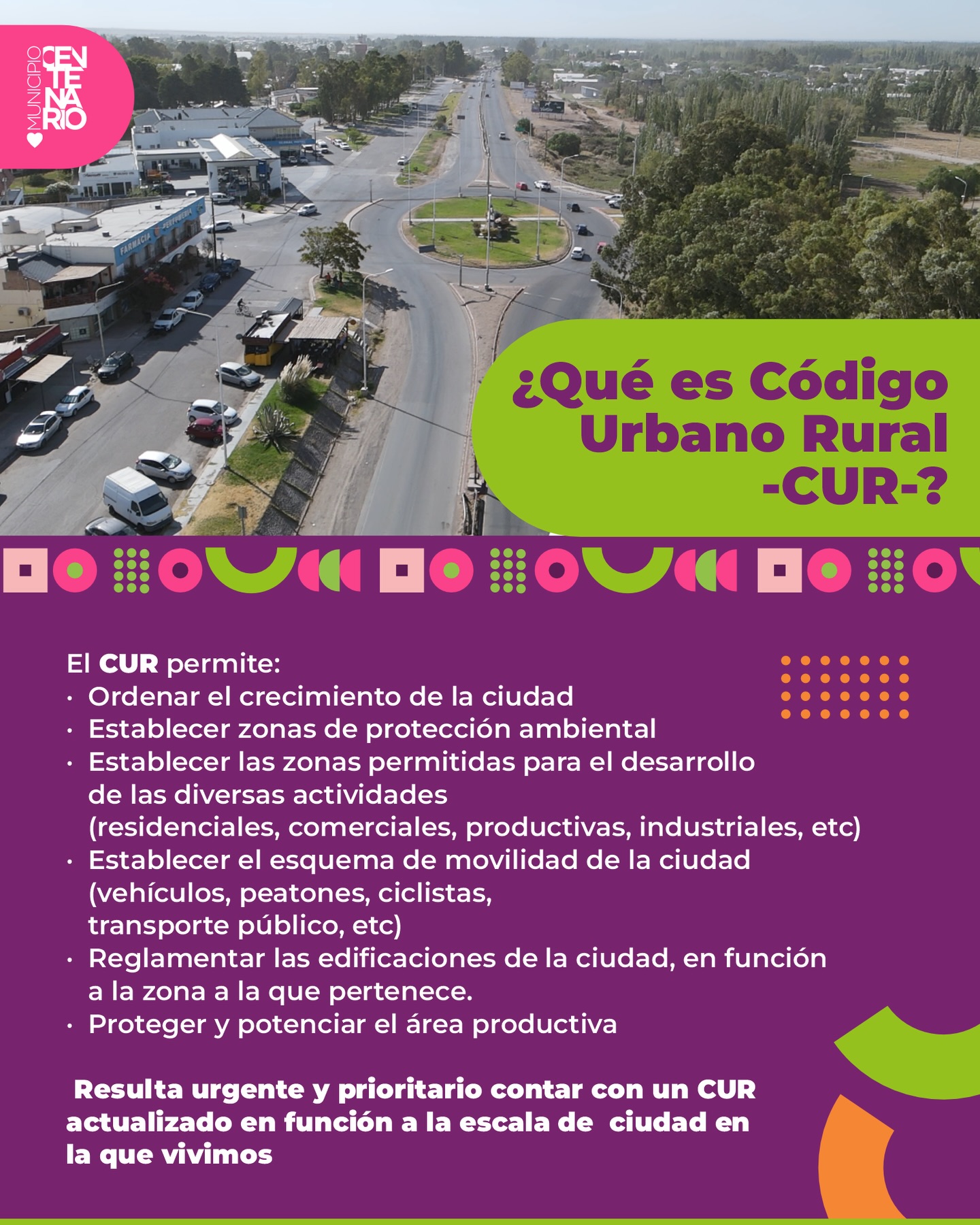 Imagen de CENTENARIO AVANZA HACIA UN NUEVO CÓDIGO URBANO RURAL PARA ORDENAR SU CRECIMIENTO Y PLANIFICAR EL FUTURO