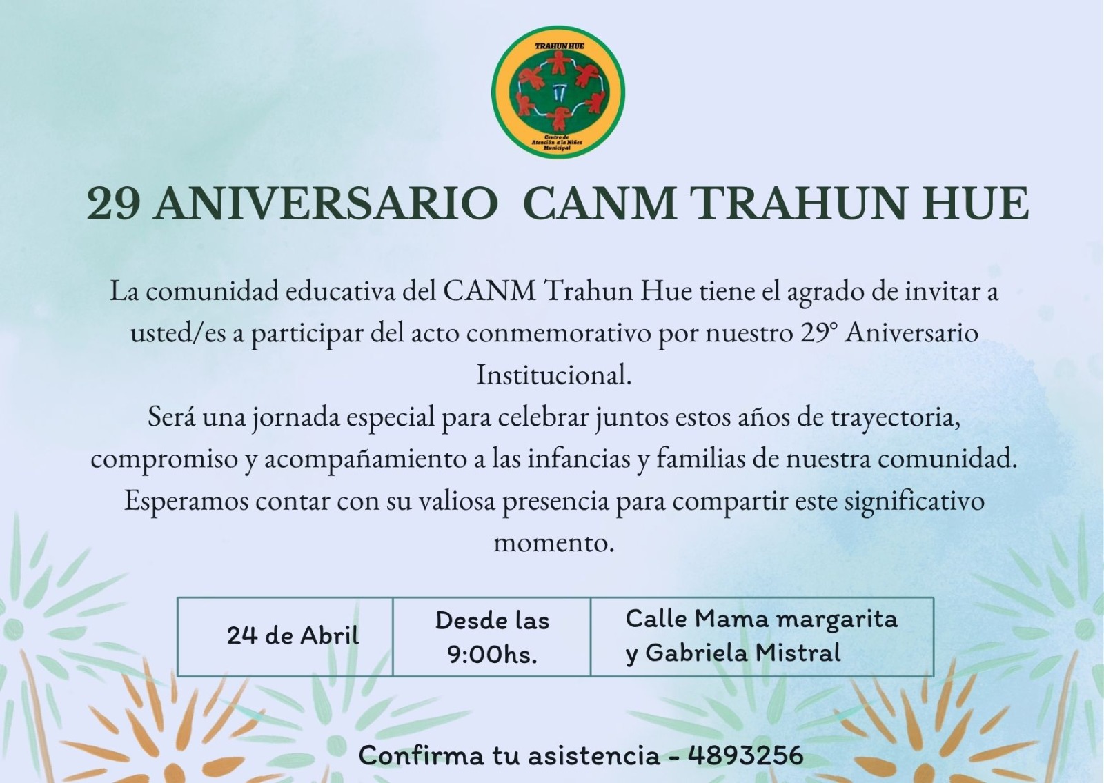 Imagen de TRAHUN HUE CELEBRA 29 AÑOS ACOMPAÑANDO A LAS INFANCIAS DE CENTENARIO