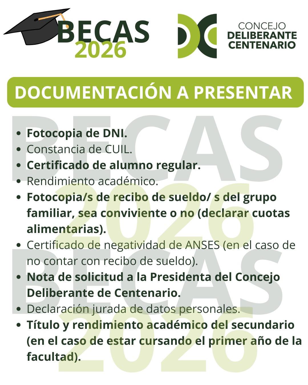 Imagen de CONTINÚAN ABIERTAS LAS INSCRIPCIONES PARA LAS BECAS DESTINADAS A ESTUDIANTES TERCIARIOS Y UNIVERSITARIOS