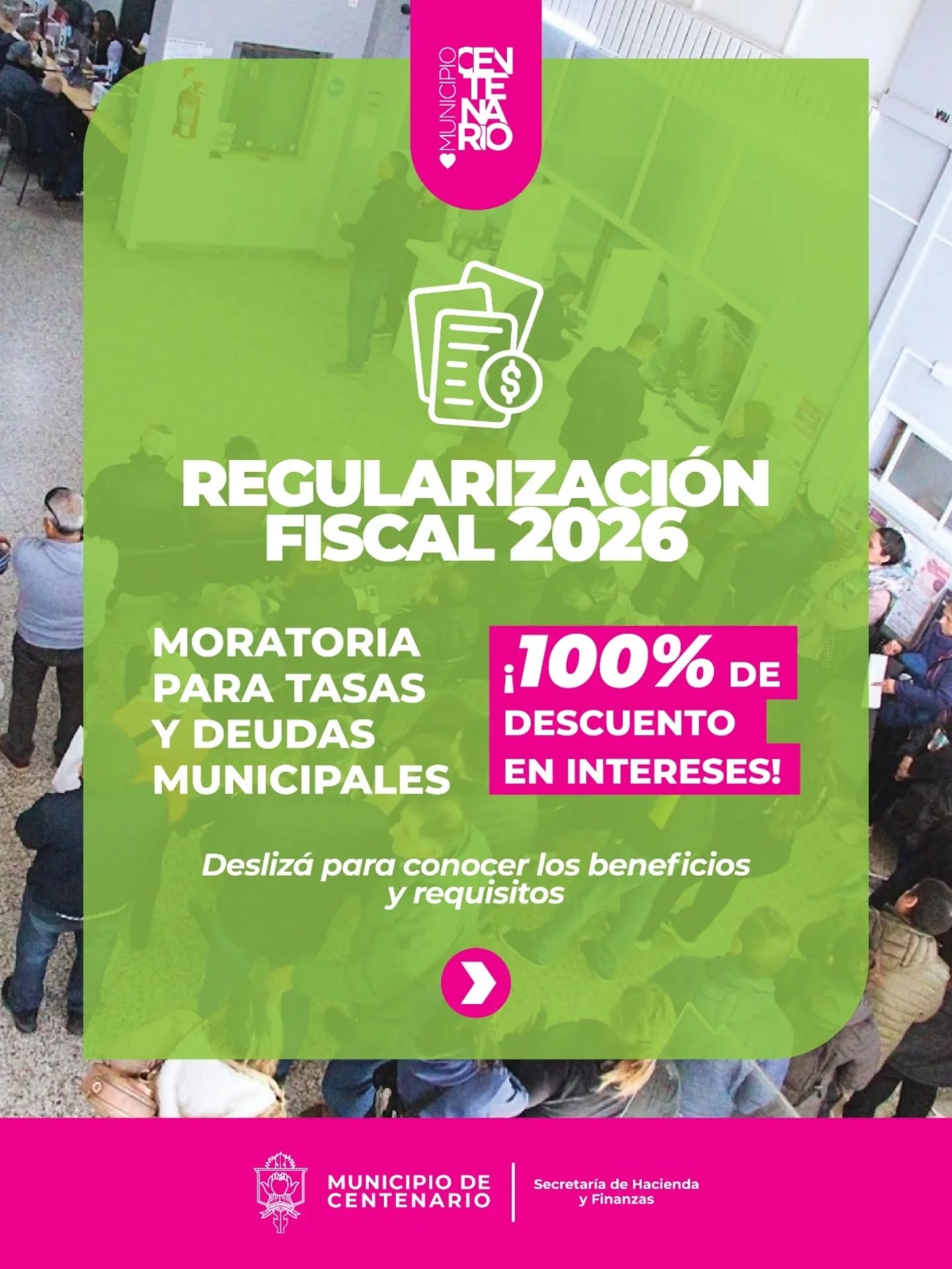 Imagen de MORATORIA CON QUITA DEL 100% DE INTERESES PARA REGULARIZAR DEUDAS MUNICIPALES HASTA EL 31 DE JULIO
