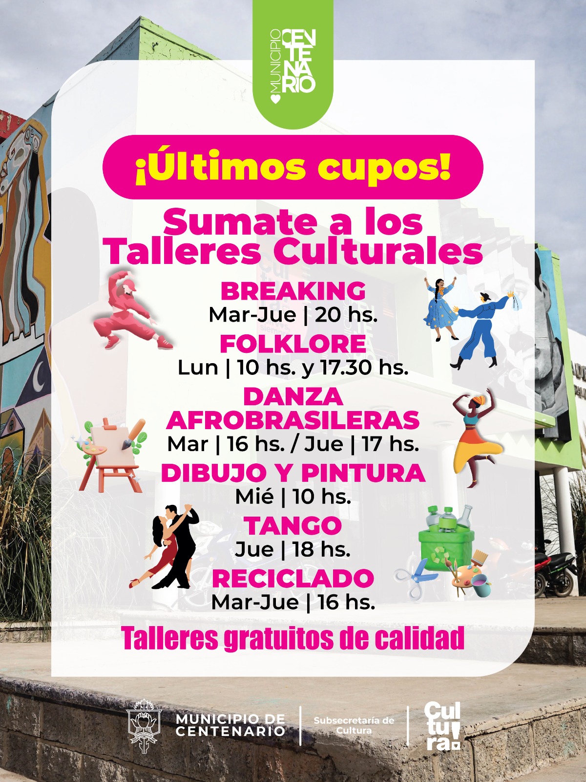 Imagen de MÁS DE 60 TALLERES CULTURALES ABREN SUS PUERTAS A LA COMUNIDAD
