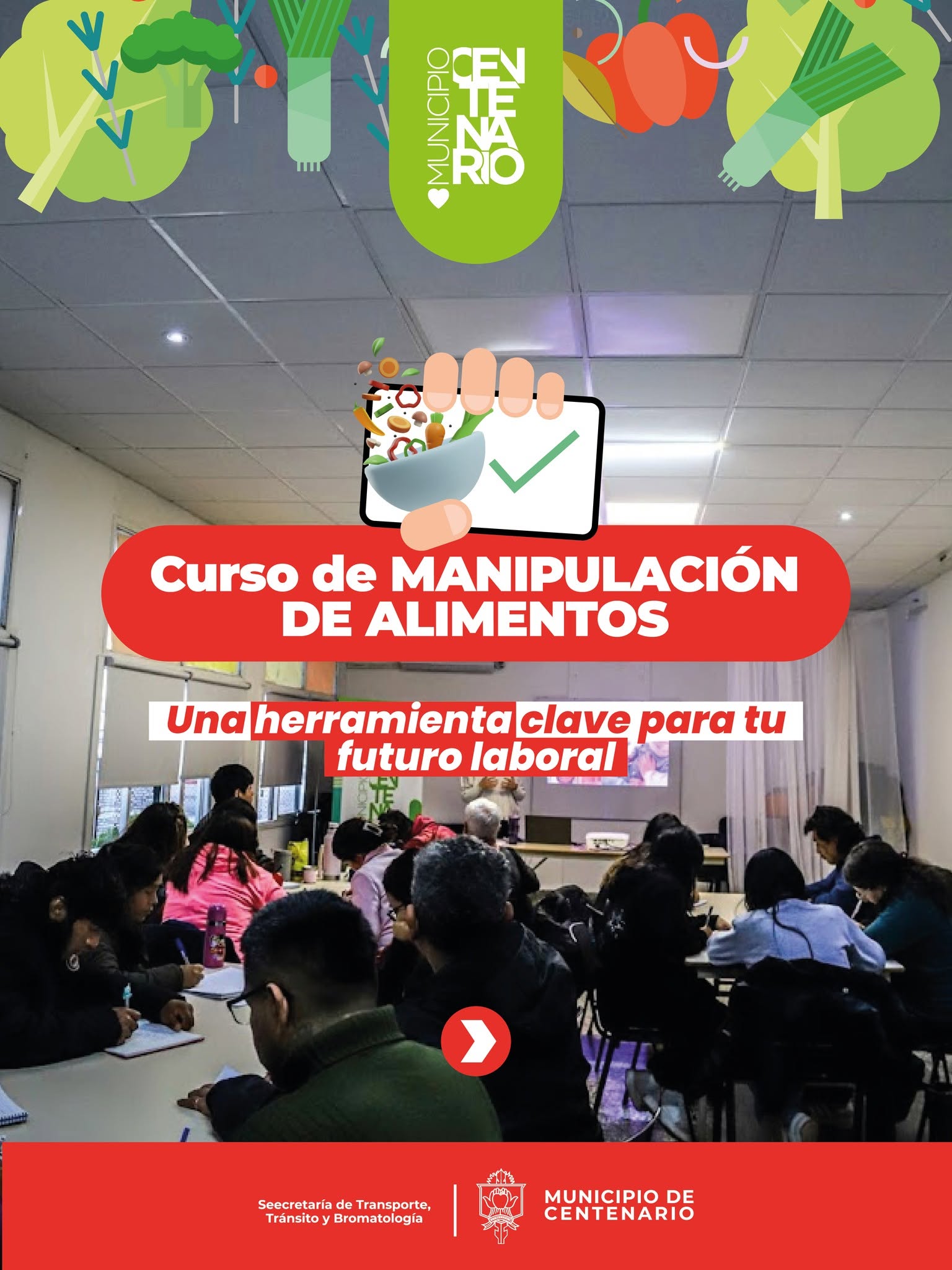Imagen de EL CURSO DE MANIPULACIÓN DE ALIMENTOS CONTINÚA BRINDANDO HERRAMIENTAS PARA EL EMPLEO Y LA HABILITACIÓN COMERCIAL