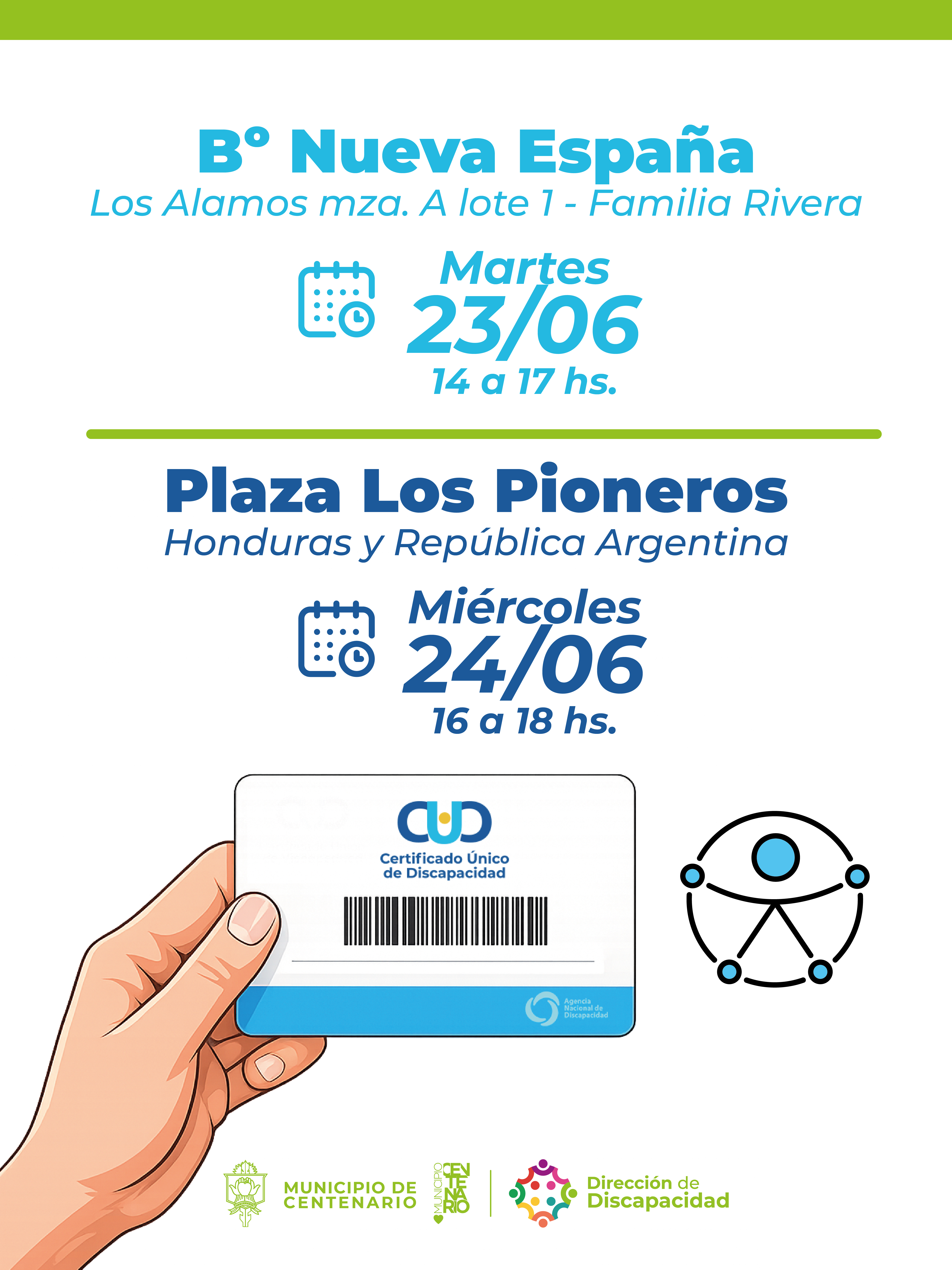 Imagen de DISCAPACIDAD: JORNADAS DE ASESORAMIENTO SOBRE EL CUD Y ACTIVIDADES RECREATIVAS INCLUSIVAS EN CENTENARIO