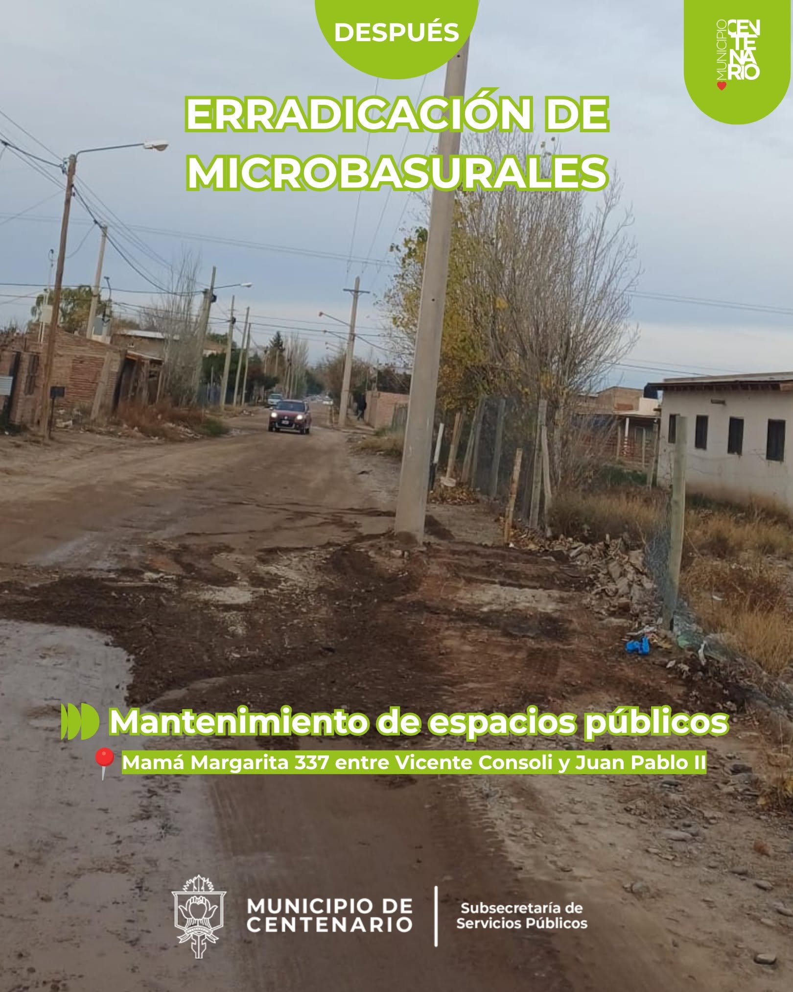 Imagen de TRABAJO INTEGRAL PARA RECUPERAR Y CUIDAR LOS ESPACIOS PÚBLICOS DE LA CIUDAD