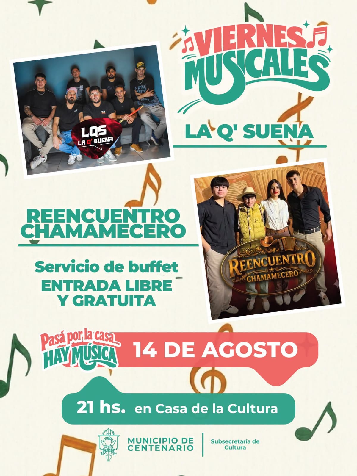 Imagen de VIERNES MUSICALES: UNA NUEVA NOCHE PARA DISFRUTAR DE ARTISTAS LOCALES Y REGIONALES