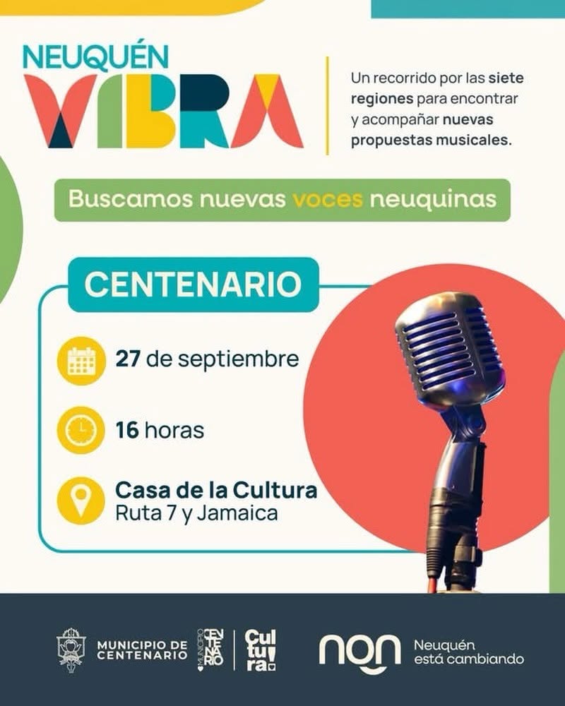 Imagen de CENTENARIO SERÁ SEDE DE UNA NUEVA INSTANCIA DE NEUQUÉN VIBRA