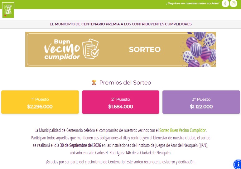 Imagen de VECINO CUMPLIDOR: EL 30 DE SEPTIEMBRE SE REALIZARÁ EL PRÓXIMO SORTEO