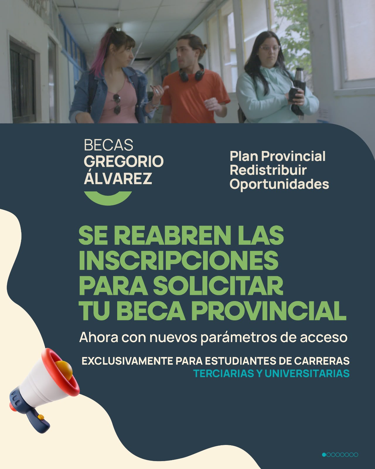 Imagen de ABRIÓ LA SEGUNDA INSCRIPCIÓN 2026 A LAS BECAS GREGORIO ÁLVAREZ